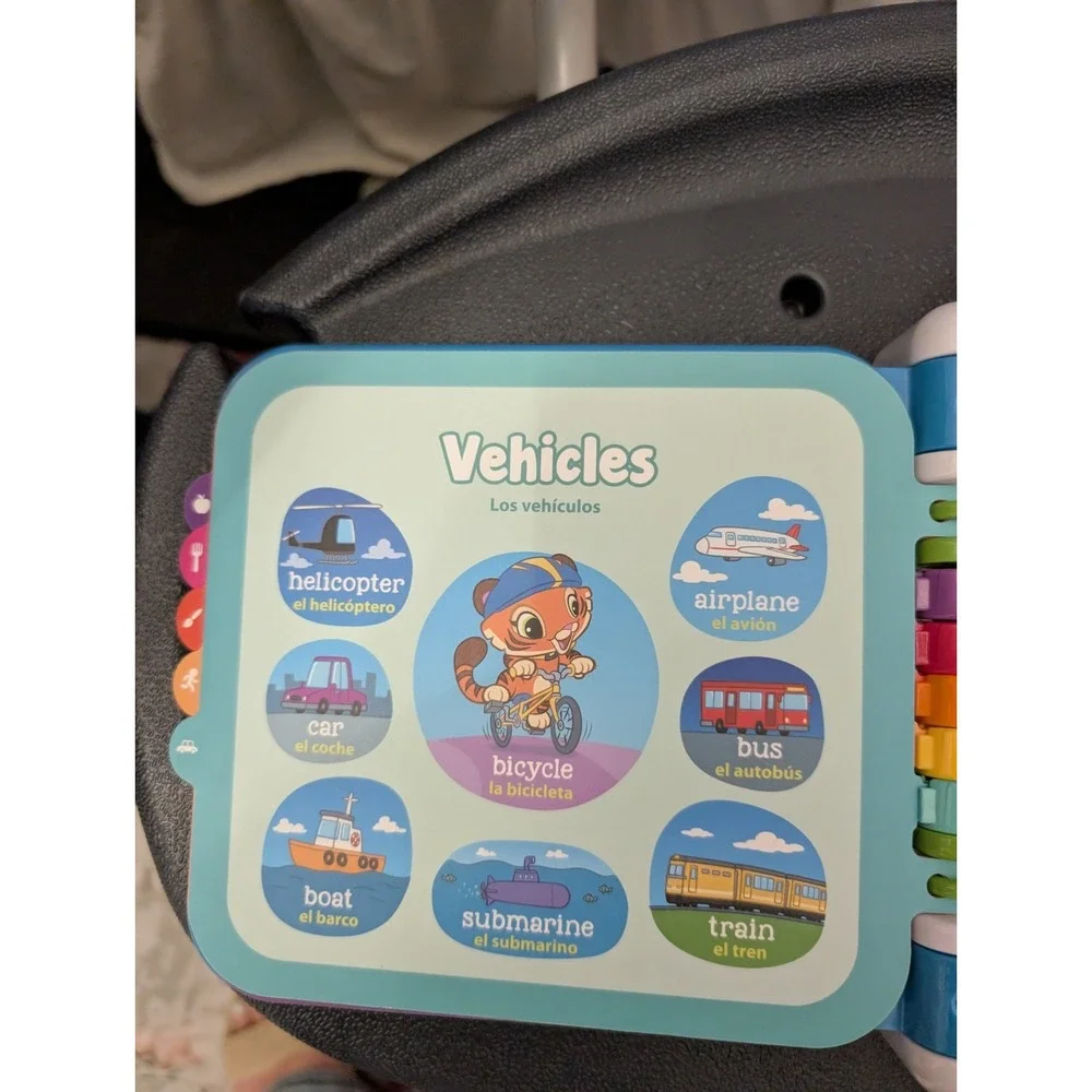 Leap Frog Learning Friends 100 Words Electronic Book English Spanish 2018 Works